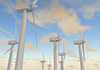 Wind power generator ｜ Sky ――Environmental image ｜ Free illustration material