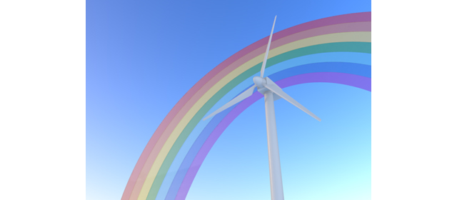 Wind / Nature / Rainbow | Power Generation | Environment / Nature / Energy / Disaster Material-Energy / Earth / Nature / Environment / Photo / Illustration / Free Material / Download