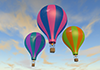 Balloon | 3 boats | Colorful | Environment / Nature / Energy / Disaster material --Environmental image | Free illustration material