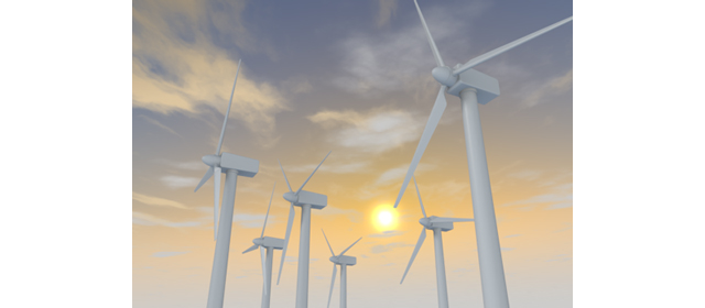 Wind Turbine ｜ Dusk | Environment / Nature / Energy / Disaster Material --Energy / Earth / Nature / Environment / Photo / Illustration / Free Material / Download