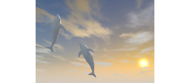 Sunset ｜ Dolphin ｜ Jump | Environment / Nature / Energy / Disaster --Energy / Earth / Nature / Environment / Photo / Illustration / Free Material / Download