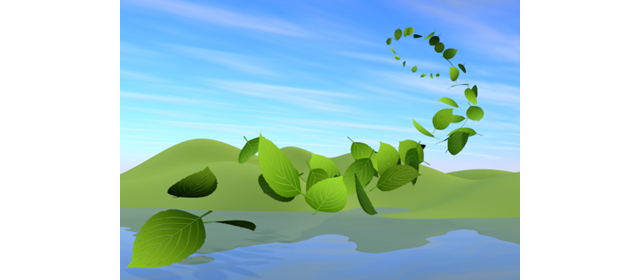 葉が風に飛ぶ | 池 | 山 | 環境・自然・エネルギー・災害 - エネルギー / 地球 / 自然 / 環境 / 写真 / イラスト / フリー素材 / ダウンロード