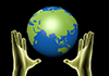 地球｜手｜つかむ | 環境・自然・エネルギー・災害素材 - 環境イメージ｜フリーイラスト素材