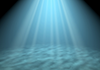 海底｜神秘/光｜スポットライト | 環境 | 自然 | エネルギー | 災害 - 環境イメージ｜フリーイラスト素材