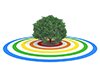 虹 | 樹木 | 森林 | 大きな木 | 環境 | 自然 | エネルギー | 災害 - 環境イメージ｜フリーイラスト素材