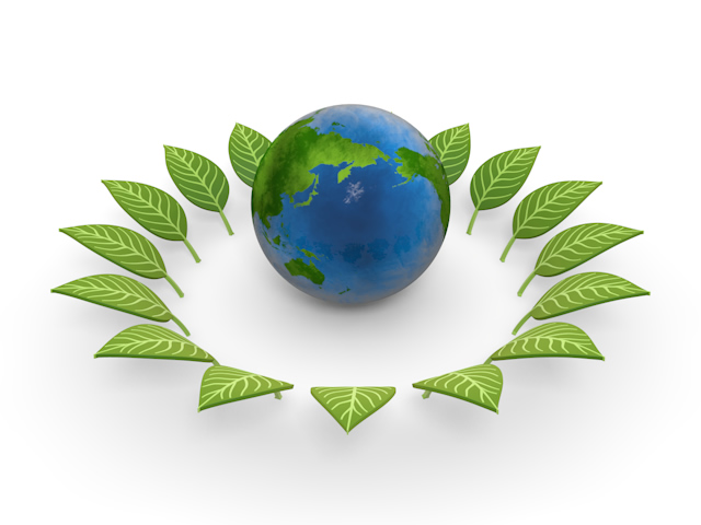 地球 | 新緑 | 葉 | 円 | 環境・自然・エネルギー・災害素材 - エネルギー / 地球 / 自然 / 環境 / 写真 / イラスト / フリー素材 / ダウンロード