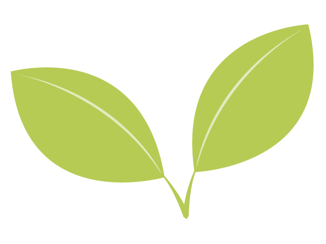 グリーン | 葉 | 環境・自然・エネルギー・災害素材 - 汚染/工場/環境/地球/自然/きれい/イラスト/無料/クリップアート