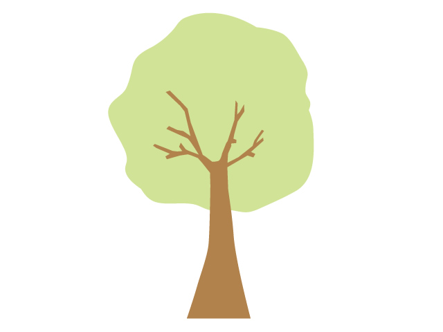 木 | 森林 | 樹木 | 植物 | 環境 | 自然 | エネルギー | 災害 - 汚染/工場/環境/地球/自然/きれい/イラスト/無料/クリップアート