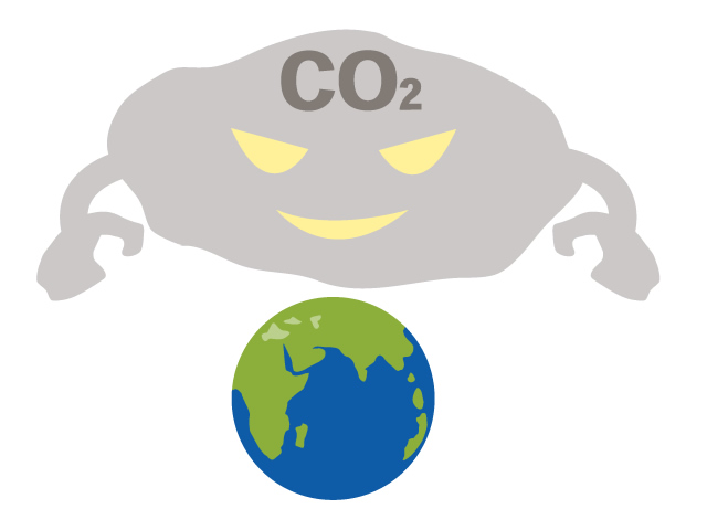 地球 | 温暖化 | CO2 | 環境 | 自然 | エネルギー | 災害 - 汚染/工場/環境/地球/自然/きれい/イラスト/無料/クリップアート