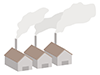 煙 | 工場 | 汚染素材 | 環境・自然・エネルギー・災害 - 環境・自然・エネルギー｜フリーイラスト