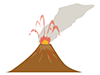 火山 | 噴火 | 爆発 | 災害 | 溶岩 | 環境 | 自然 | エネルギー | 災害 - 環境・自然・エネルギー｜フリーイラスト
